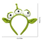 CHAOYUN 1PCS Green Toy Story Alien Headband Stretchy Plushy Three-eyed