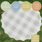 Neutral Gingham Splash Pad for Kids - Outdoor Sprinkler for Kids & Toddlers, Water Mat Sprinkler Toy-Splash Pool 67in
