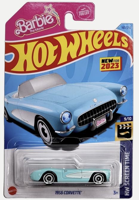 Hot Wheels 1956 Corvette, HW Screen Time 9/10 (Blue)