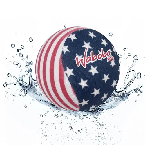 Waboba Water Bouncing Pro Ball-Stars & Stripes, White/Red/Blue
