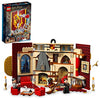 Lego Harry Potter Gryffindor House Banner Set 76409 With LEGO Building Elements, Hogwarts Castle Common Room Toy or Wall Display, Fold Up Travel Toy,