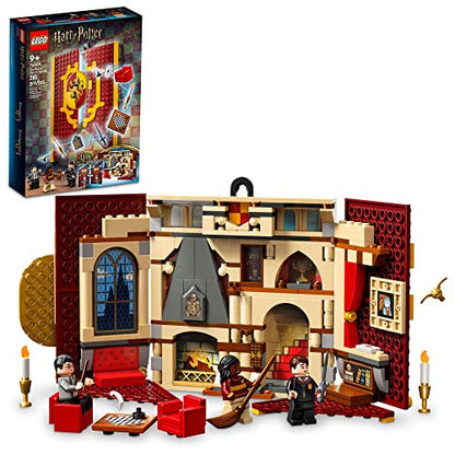 Lego Harry Potter Gryffindor House Banner Set 76409 With LEGO Building Elements, Hogwarts Castle Common Room Toy or Wall Display, Fold Up Travel Toy,