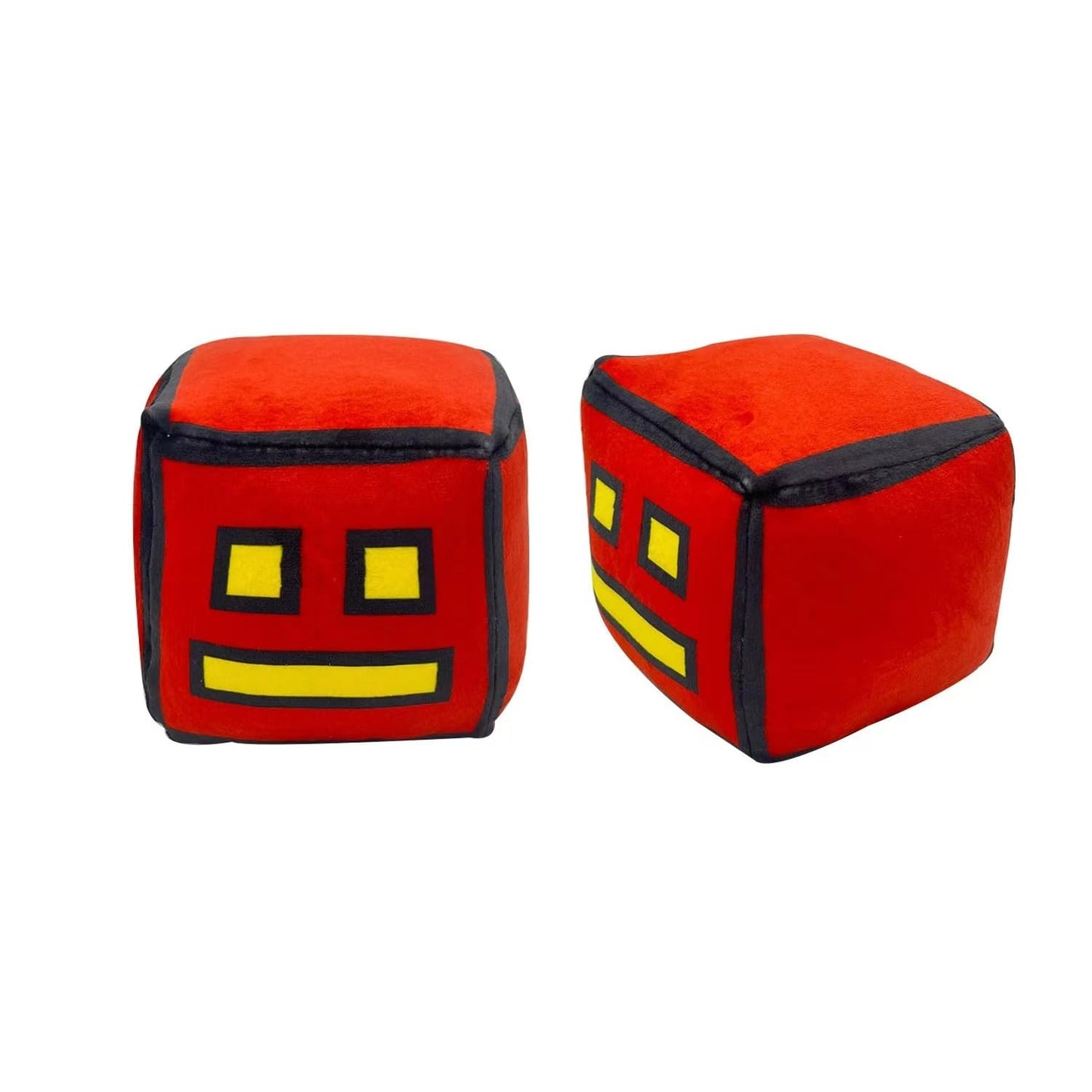 FOTN 4 Pcs Geometry Games Sprint Plush Toys Animals Cube Volume Wood Doll Toys Kids Gift