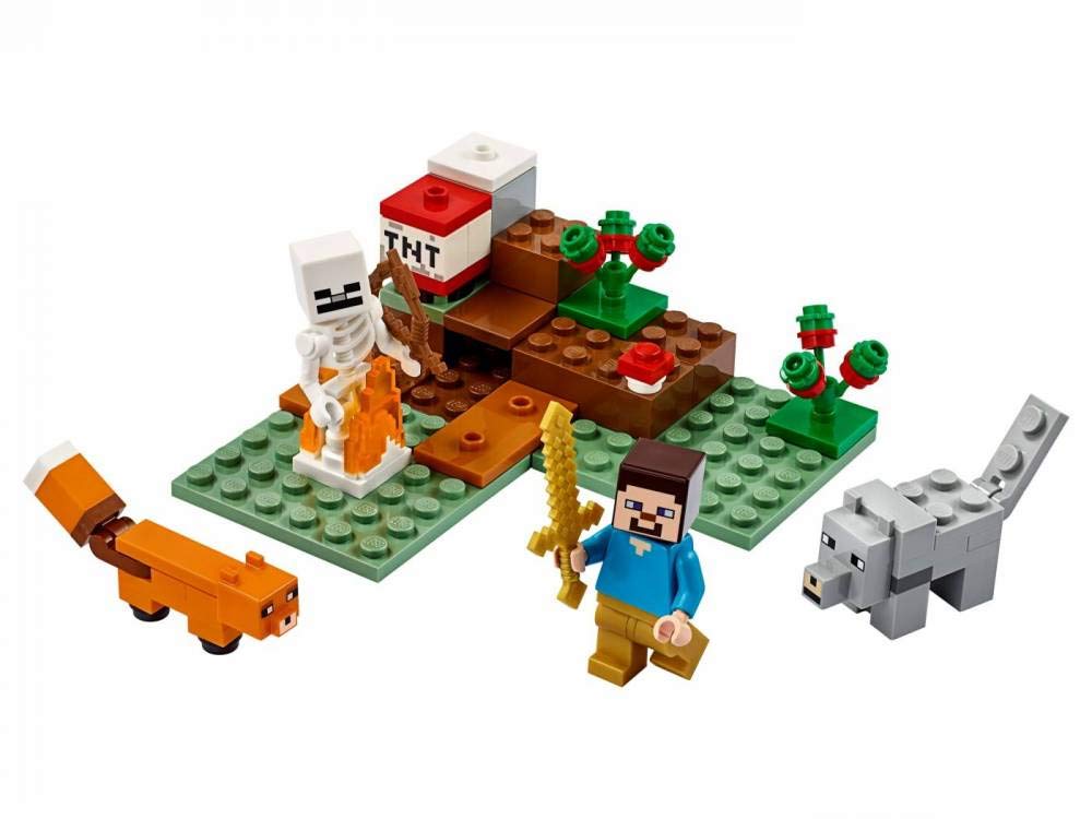 LEGO Minecraft The Taiga Adventure 21162 Brick Building Toy for Kids Who Love Minecraft and Imaginative Play (74 Pieces)