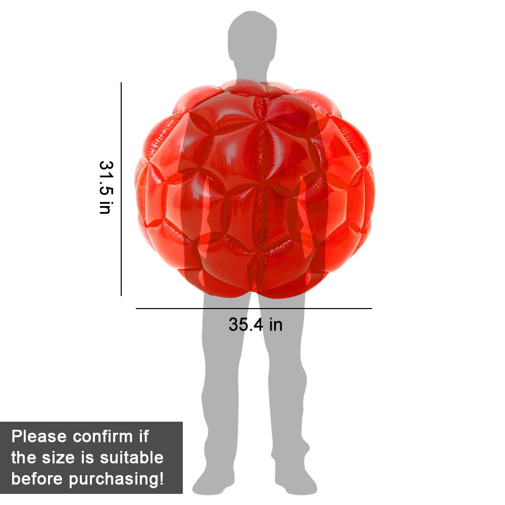 X XBEN 36" Inflatable Bumper Balls 2-Pack Giant Zorb Ball for Backyard