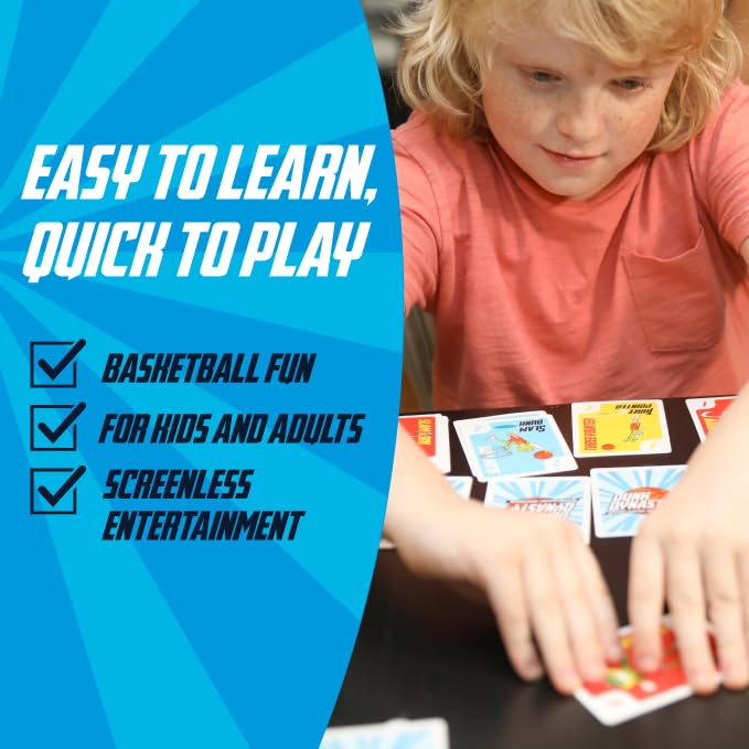 Dunk Dynasty - The Ultimate Basketball Card Game! Strategic Card Game for Kids and Adults. Great for Parties and Game Nights. 2-5 Players, Ages 7+.