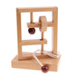 KINGOU 4 Pack Classic Wooden Rope Puzzle Set Ring Puzzles String Solution Central Brain Teaser for Adults/Kids Game