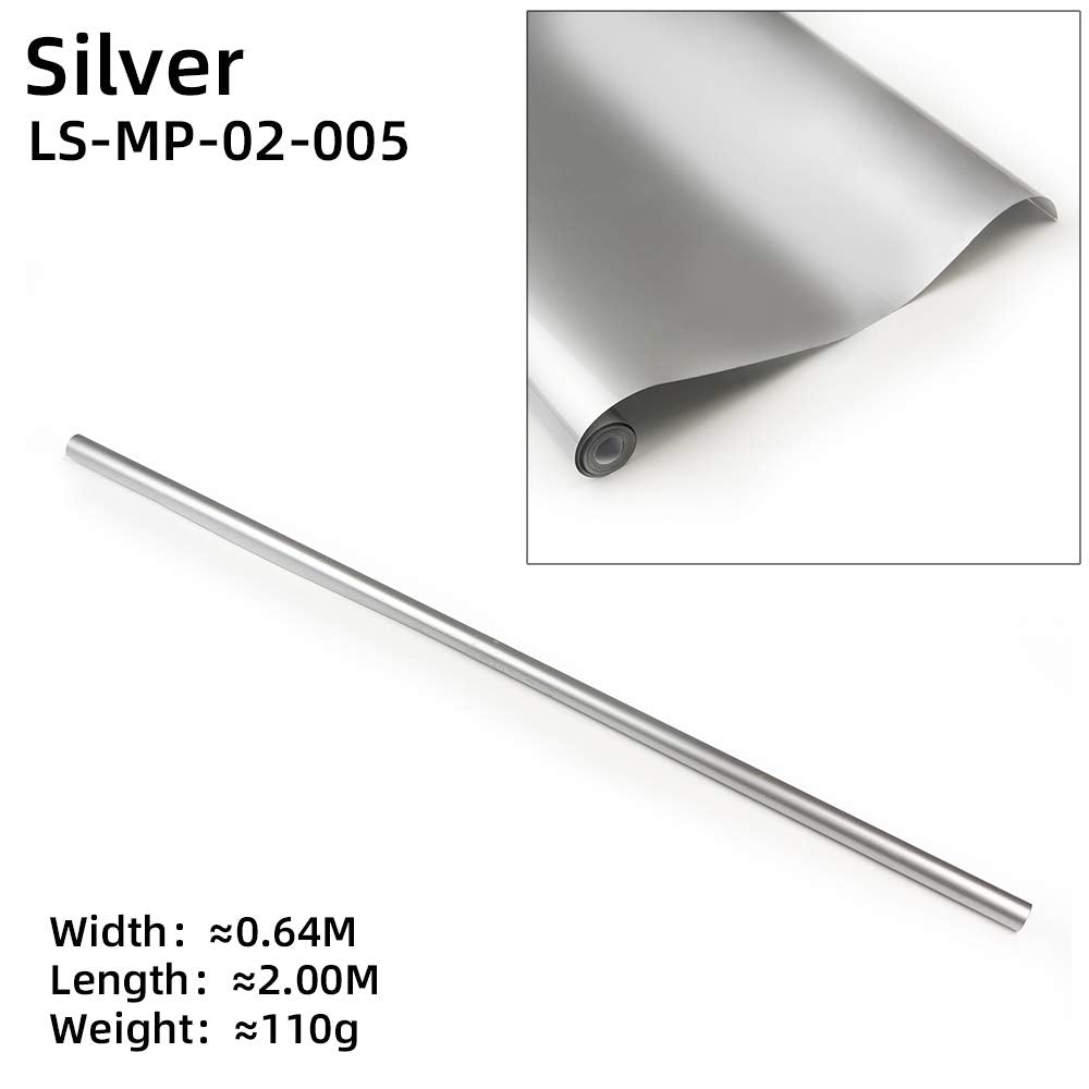 RC Airplane Covering Film 60 x 200 cm Silver Heat Shrinkable Decal (LS-MP-02-005)