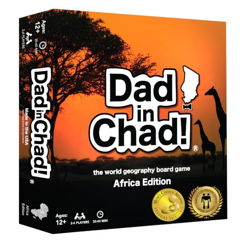Dad in Chad Award-Winning Family Game Night Geography Board Game | Ages 12+