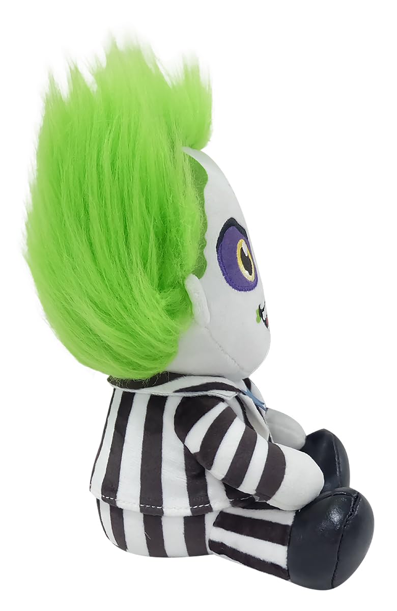 Beetlejuice Officially Licensed Movie Collectible Plush Stuffie - 7.5" Phunny Plush, Beetlejuice (1988) in Striped Outfit
