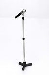 Black Decoration Accessories, 1:12 Miniature Scene Model Microphone with Stand, Decortion, Furniture, Microphone (90 x 18 mm)