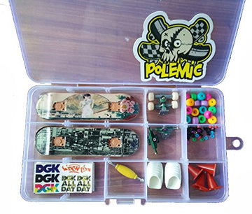 RemeeHi DIY Finger Skateboard with Nuts Trucks Tool Kit Packaged in Box