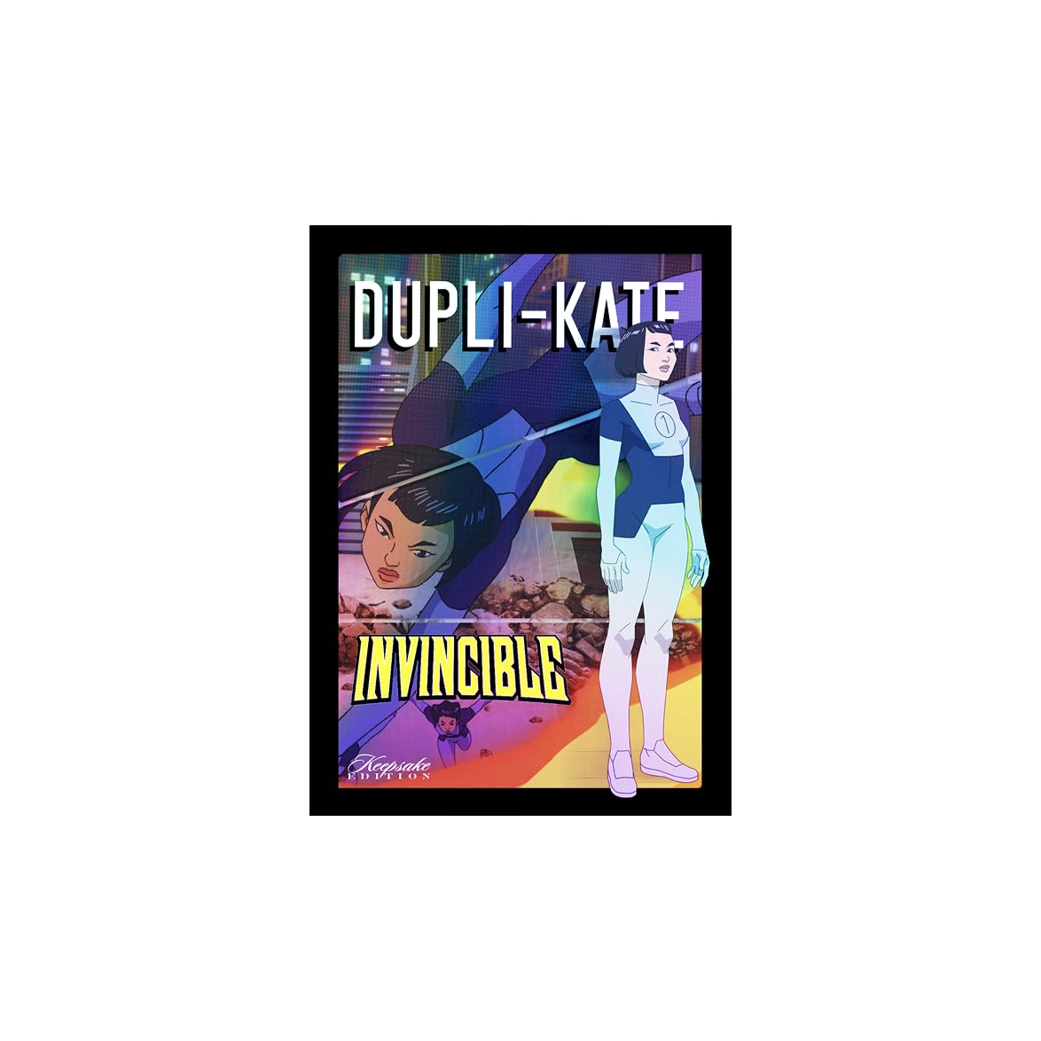 Invincible Season 1 Keepsake Holo Hanger Pack: 4 Cards Per Pack, Holo Mirror Finish, 600-Card Checklist, Numbered Parallels, Chase Relics, Featuring