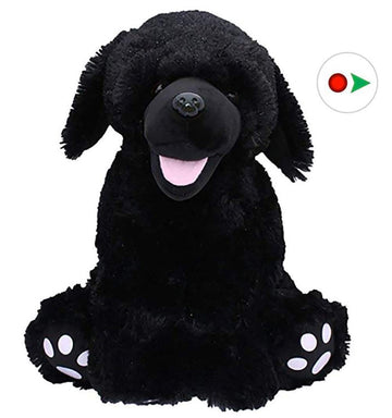 Stuffems Toy Shop Record Your Own Plush 16 inch Black Lab - Ready to Love in A Few Easy Steps