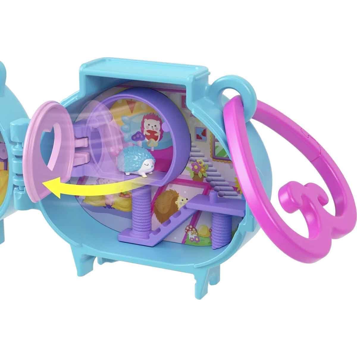 Polly Pocket Collectible Hedgehog Pet Compact Playset for Girls Ages 4 and Up