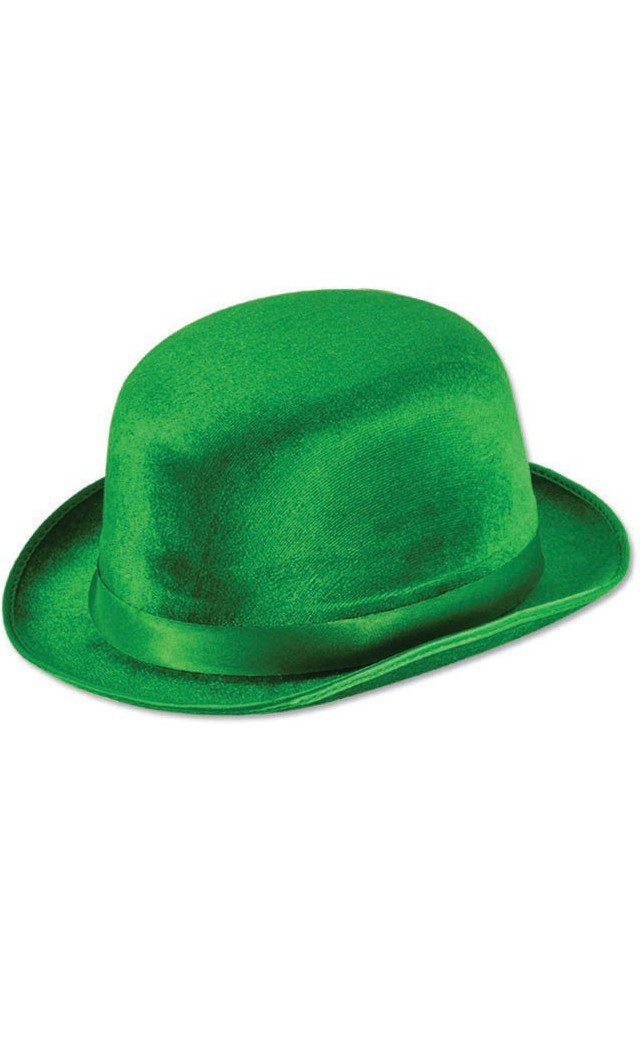 Green Vel-Felt Derby Party Accessory (1 count) (1/Pkg)