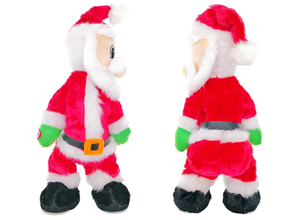 Kinteshun Twerking Christmas Santa Musical Doll,Dancing and Singing Xmas Plush Electric Toy Funny Gift(English Song)