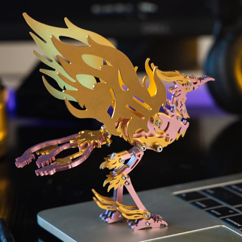 Mokrdomain Bi Fang 3D Metal Puzzle, Golden-Wings, 109 Pieces