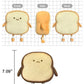 NatureMan Toast Bread Pillow,Funny Bread Shape Plush Toy Pillow, Small Cute Stuffed Plush Toast Sofa Pillow,Children's Adult Home Bedroom Decoration