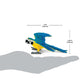 Safari Ltd. Blue and Gold Macaw Figurine - Detailed 4.5" Plastic Bird Figure - Educational Toy for Boys, Girls, and Kids Ages 3+