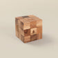 SiamMandalay Snake Cube Puzzle: Wooden 3D Brainteaser Puzzle for Adults STEM Skill Builder Interlocking Game, Educational Problem-Solving Game