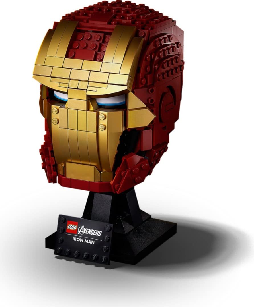 LEGO 76165 Marvel Super Heroes Iron Man Helmet, Collectible Piece for Adults