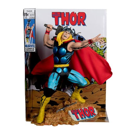 McFarlane Toys - Marvel Thor 1:6th Scale Collectible with Scene & Comic (The Mighty Thor #177)