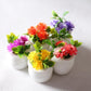 5 Pcs Colorful Miniature Dollhouse Flowers Mini Faux Potted Flowers Tiny Fairy Garden Flowers Doll House Garden Plants Mini Artificial Flower Plants