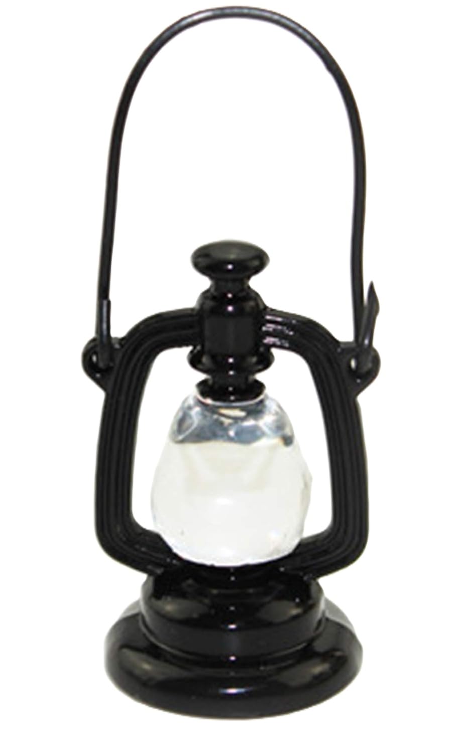 Black Dollhouse Decoration Accessories, 1:12 Dollhouse Miniature Scene Model Hurricane Lantern Play, Décor, Dollhouse Accessories (23 x 43 mm)