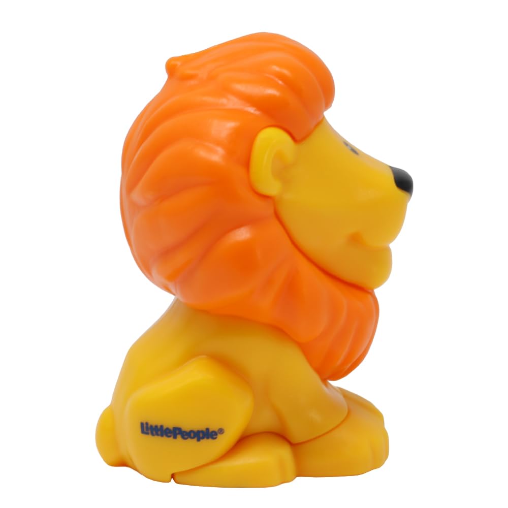 Fisher-Price Replacement Part for Collectible Little People Alphabet Fun Zoo Safari Farm Playset JGR92 - Replacement Letter L Yellow and Orange Lion