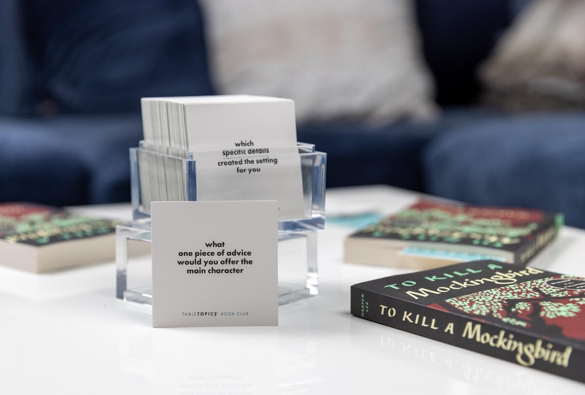 TableTopics Book Club Questions - 135 Conversation Starter Cards for Book Lovers, Reading Enthusiasts, Teachers, & Students, Inspiring Discussion