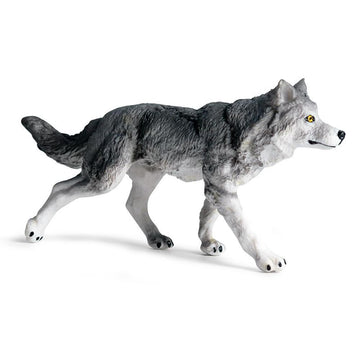 Figurines Playset, Wolf Figures Toys, 10pcs, Safari Animals Figures for Diorama, Crafts, Child Educational, Cake Décor (Wolf Set A)