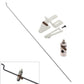 Ltvystore 10Pcs Adjustable Pushrod Connector Linkage Stopper 1.3mm & 10Pcs Nylon Control Horns 21x10 mm & 10Pcs 1.2 x 210mm Z Push Rods Parts