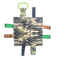 Baby Jack & Co 8x8 Army Military Child Camouflage Lovey Tag Toy Soother Lovey - Crinkle Paper - Soft & Safe - Touch and Feel - Ideal Newborn Gift