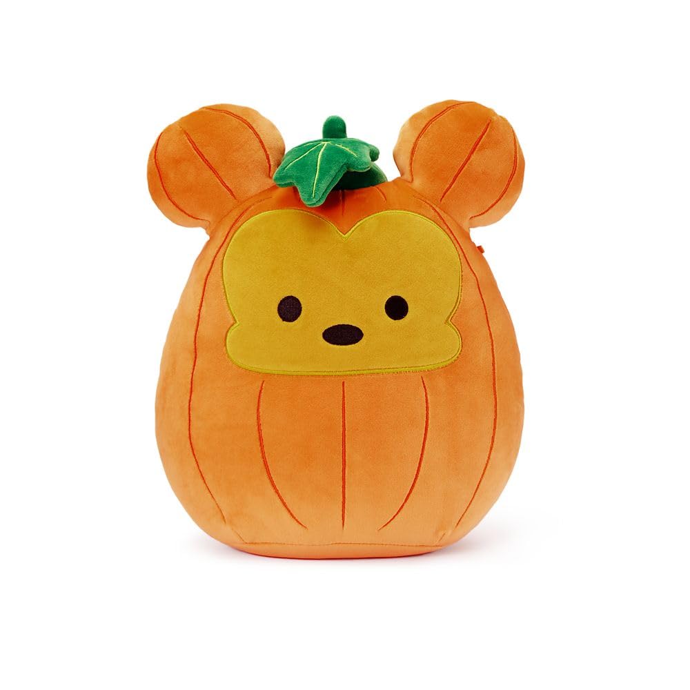 Disney Store Official Mickey Mouse Pumpkin Squishmallows Plush - 11 Inch Disney Halloween Stuffed Animal with Embroidered Features, Detailed Plush