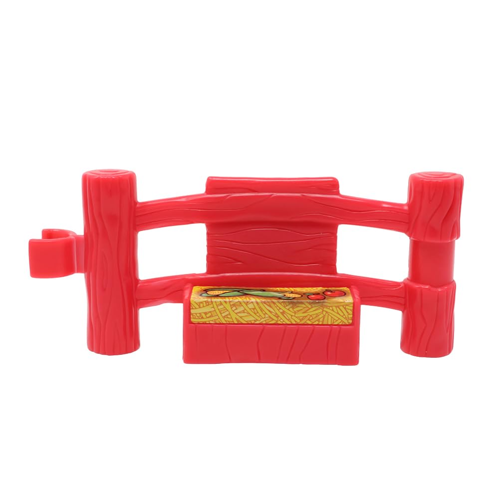 Fisher-Price Replacement Part for Collectible Little People Baby Animals Sounds Zoo Farm Safari Playset 77984 - Replacement Red Fence Post with Phone