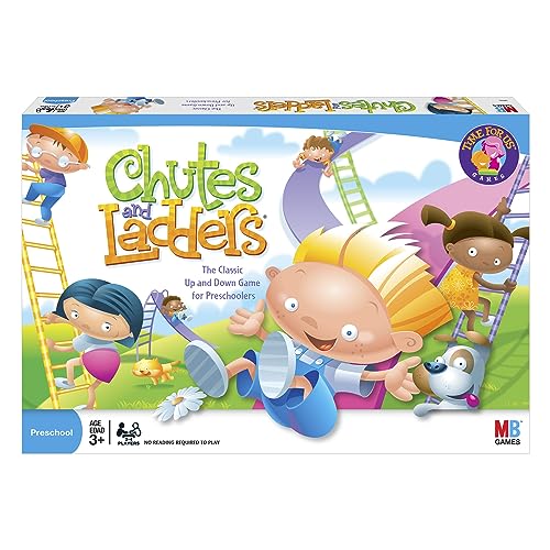 Hasbro Gaming Chutes and Ladders Board Game, 2 to 4 Players, Easter Gift for Kids, Preschool Classroom Games, Ages 3+ (Amazon Exclusive)
