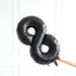 40inch Jumbo Black 18 Number Balloons for 18th Birthday Party Decoration