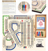 Cribbage Wars Board Game,2025 Wooden Cribbage Board Game Set Traps Games Classic Night Bar Games for Families with Built-in Storage Compartment