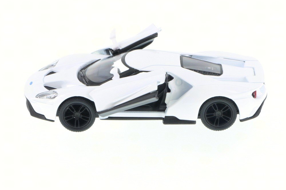 KiNSMART - 2017 Ford GT 1:38 Scale 5" Die Cast Model Toy Super Car (White)