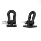 2Pcs RC Trailer Hooks,1/10 Tow Hook Trailer Heavy Duty Shackle Set for D90 Axial SCX10 RC Crawler Car(Black)