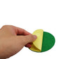 Kasteco 12 Pack Self Adhesive Air Hockey Mallet Felt Pads, Green, 94mm (green-12 Pack)