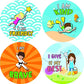 Creanoso Motivational Stickers for Kids - Positive Encouragement (20-Sheet) - Assorted Designs for Children - Classroom Reward Incentives for Students