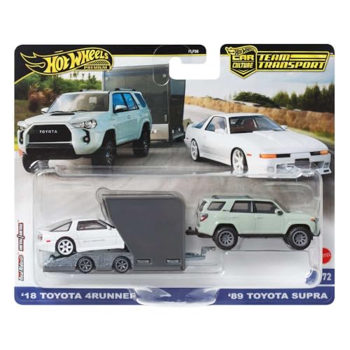 Hot Wheels Team Transport '18 Toyota 4RUNNER and '89 Toyota Supra