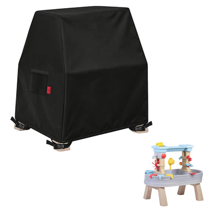 Kids Water Table Cover Fits Step2 Rain Showers & Flow Kids Water Table, Waterproof Dustproof Anti-UV Outdoor Kids Water Toys with Windproof Adjustable