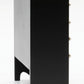 Dollhouse Miniature Chest of Drawers (Black)