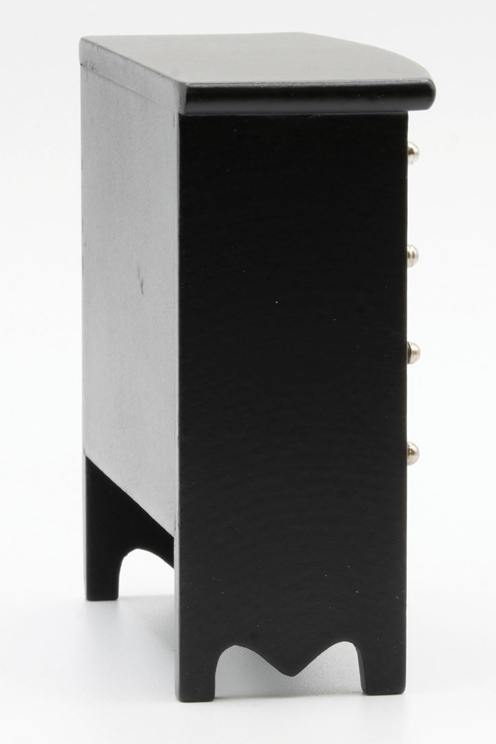 Dollhouse Miniature Chest of Drawers (Black)