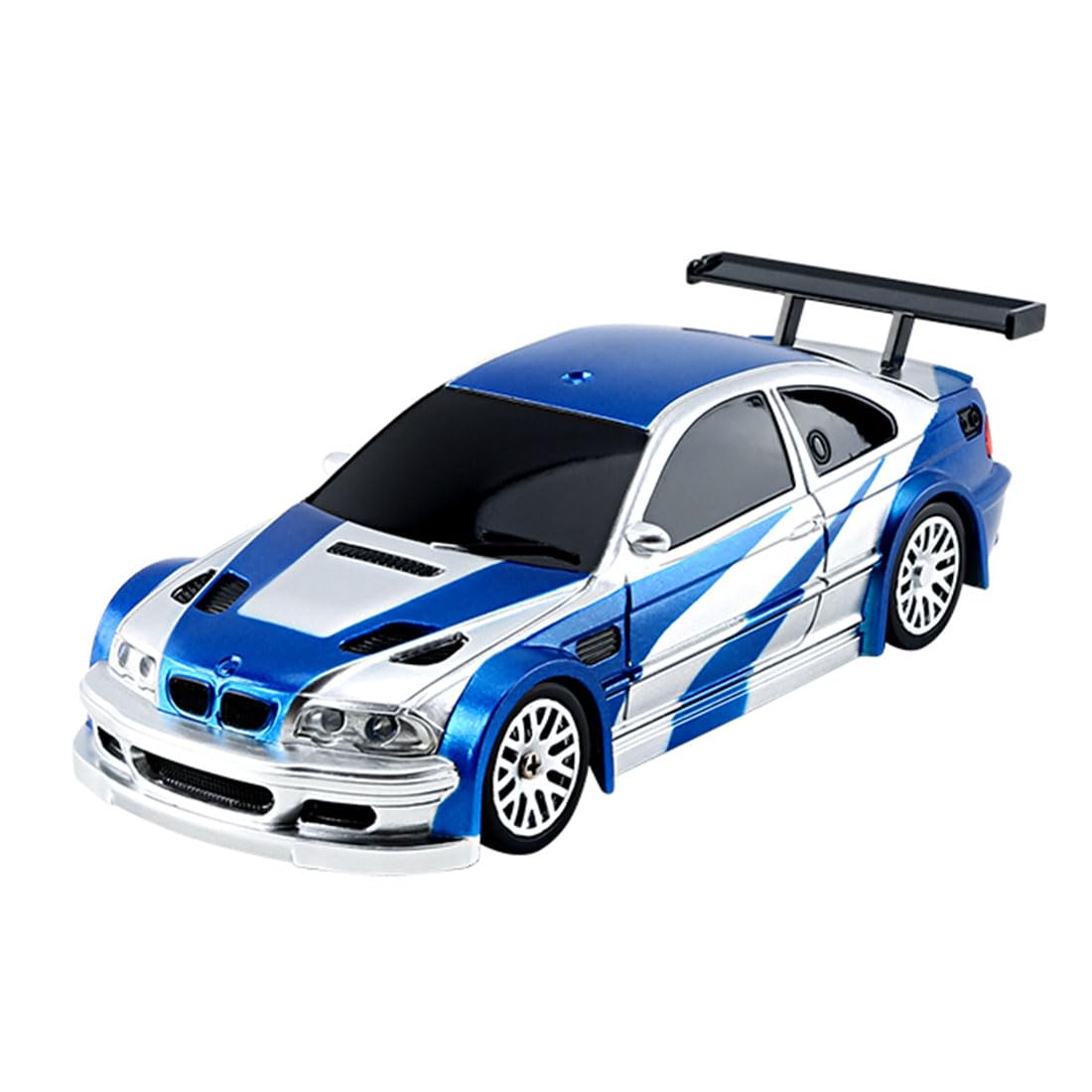 YounggDiy 1/43 Mini Gyro RC Drift Car, 2.4G 4WD Full-Proportion RC Electric 15KM/H Racing Drift Car Model with Gyro, Indoor Mini RC Toys Gift (RTR