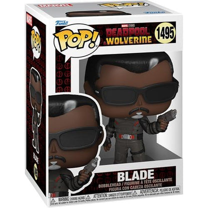 Collection Realm Funko Deadpool & Wolverine Blade Vinyl Figure #1495 - Collectible Bundle with Compatible Pop Protector Case