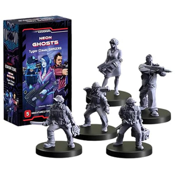 Monster Fight Club Cyberpunk Red, Combat Zone The Board Game Gangs Expansion: Neon Ghosts (Tyger Claw Gangers)